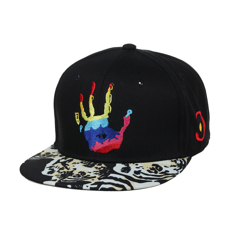 Artistic Palm & Tiger Stripe Streetwear Cap