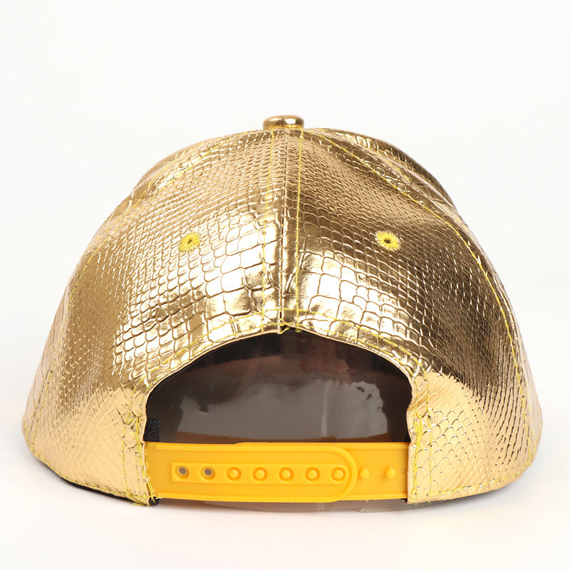 The "Get Money" Iced-Out Leather Cap