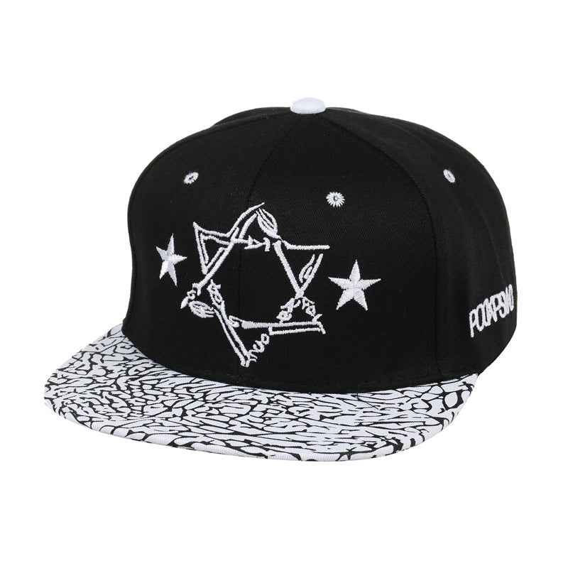 "POORENOIA" Mystic Symbol Snapback in Black