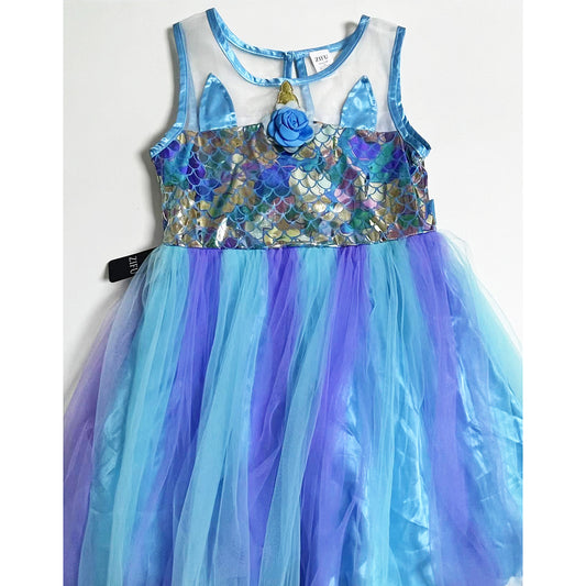 ZIFU Girls' Magical Mermaid & Unicorn Princess Dress