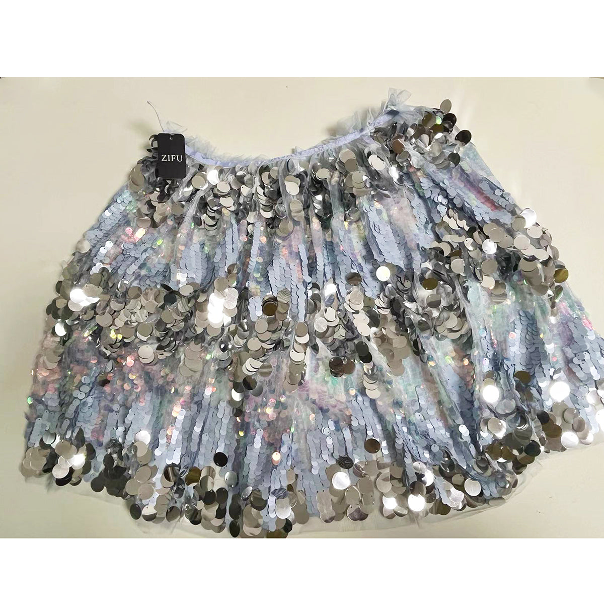 ZIFU Girls' Glamorous Sequin & Feather Dress